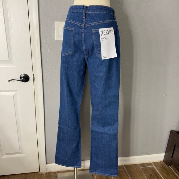 DEREK LAM 10 CROSBY Lucia High-Rise Slit Flare Jeans, 32 - Picture 2 of 5